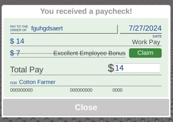 [PRE-ORDER] Paycheck UI